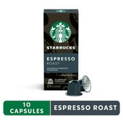 Starbucks by Nespresso, Espresso Dark Roast, Original Line Capsules, 1 box (10 pods)