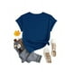 thumbnail image 2 of Playera Blusa Divertida De Capybara Tomando Jugo Ropa De Mujer Capibara Color Azul Talla Mediana Marca Emil SaEs, 2 of 4