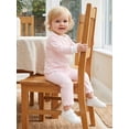 thumbnail image 5 of Loicainy Baby Toddler Girl Fall Clothes Set 6 12 18 24 Months 2T 3T 4T 5T Long Sleeve Crew Neck Striped Tops and Pants Outfits, 5 of 9