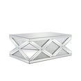 thumbnail image 4 of Elegant Decor 47.5 inch Rectangle Crystal Coffee Table Clear Royal Cut Crystal, 4 of 6