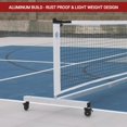 Dominator Indoor/Outdoor Portable Pickleball Net, Constructed of Rust