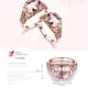 thumbnail image 4 of Anillos para mujer, regalos para mujer, anillo de oro rosa con piedras preciosas., 4 of 5