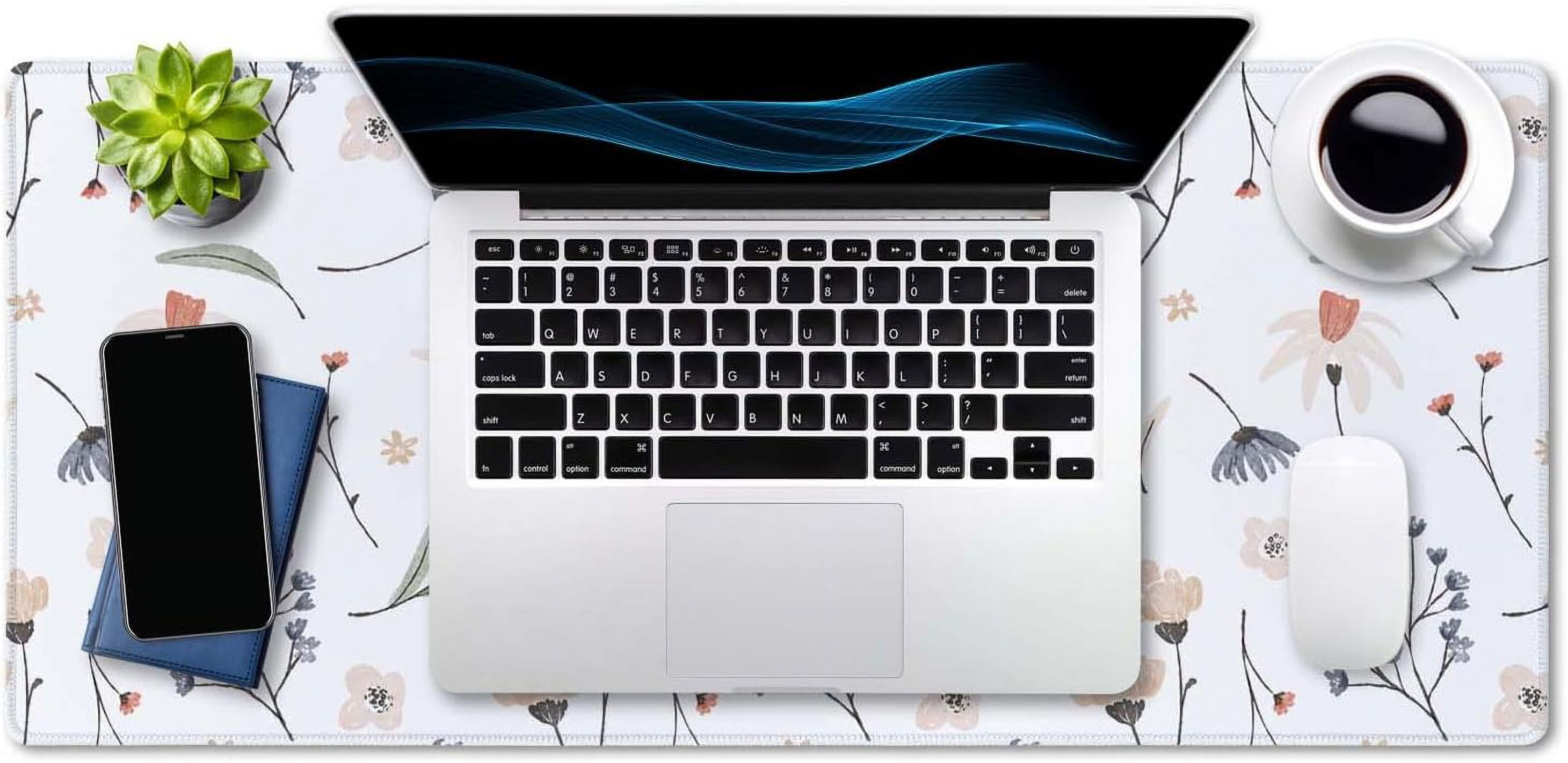 Extra Large Desk Mat, Flowers Desk Mat, Desk Mat Colorful, Cute Desk Mat, Desk Pad Cute, Desk Mat Extra Large, Large Mouse Pad, Full Desk XXL Extended Gaming Mouse Pad 35.4" X 15.7"