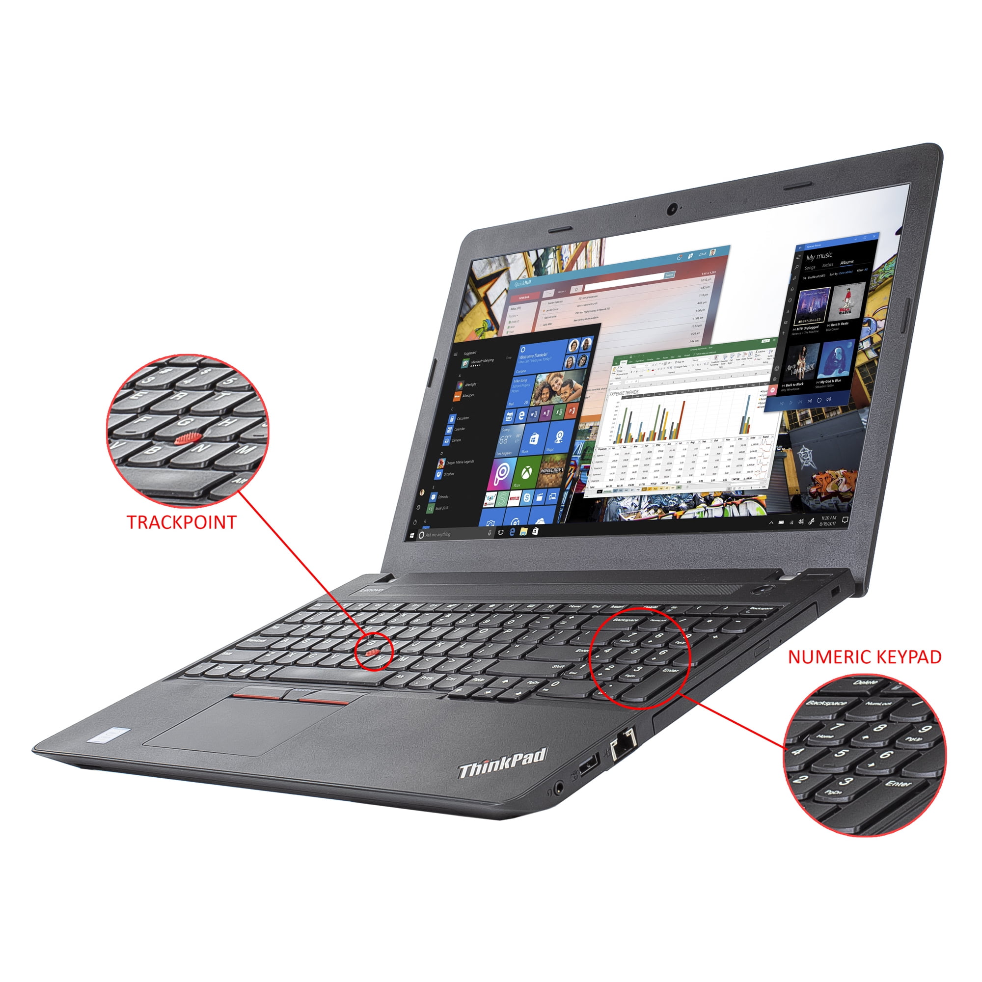 Lenovo - ThinkPad E570◆i5-7200U/SSD+HDD/8G/DVDR Lenovo ThinkPad E570 15.6