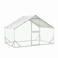thumbnail image 2 of Yiwa 9.8x6.5x6.5ft Large Metal Walk-in Chicken Run with Waterproof Cover & Security Lock, for Outdoor, Backyard, Farm, 2 of 7
