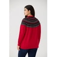 thumbnail image 4 of TIYOMI Women's Plus Size Crewneck Sweaters 4x Tribal Knitted Sweaters for Curvy Women Long Sleeve Icelandic Sweater Pullover Red Fall Winter Sweater Tops 4XL 24W 28W, 4 of 10