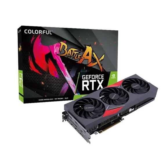 Colorful RTX 3050 NB 8G EX-V Battle RX with 8 GB GDDR6 RAM Graphics Card with 128 bit 2560 CUDA Cores PCIE 4.0