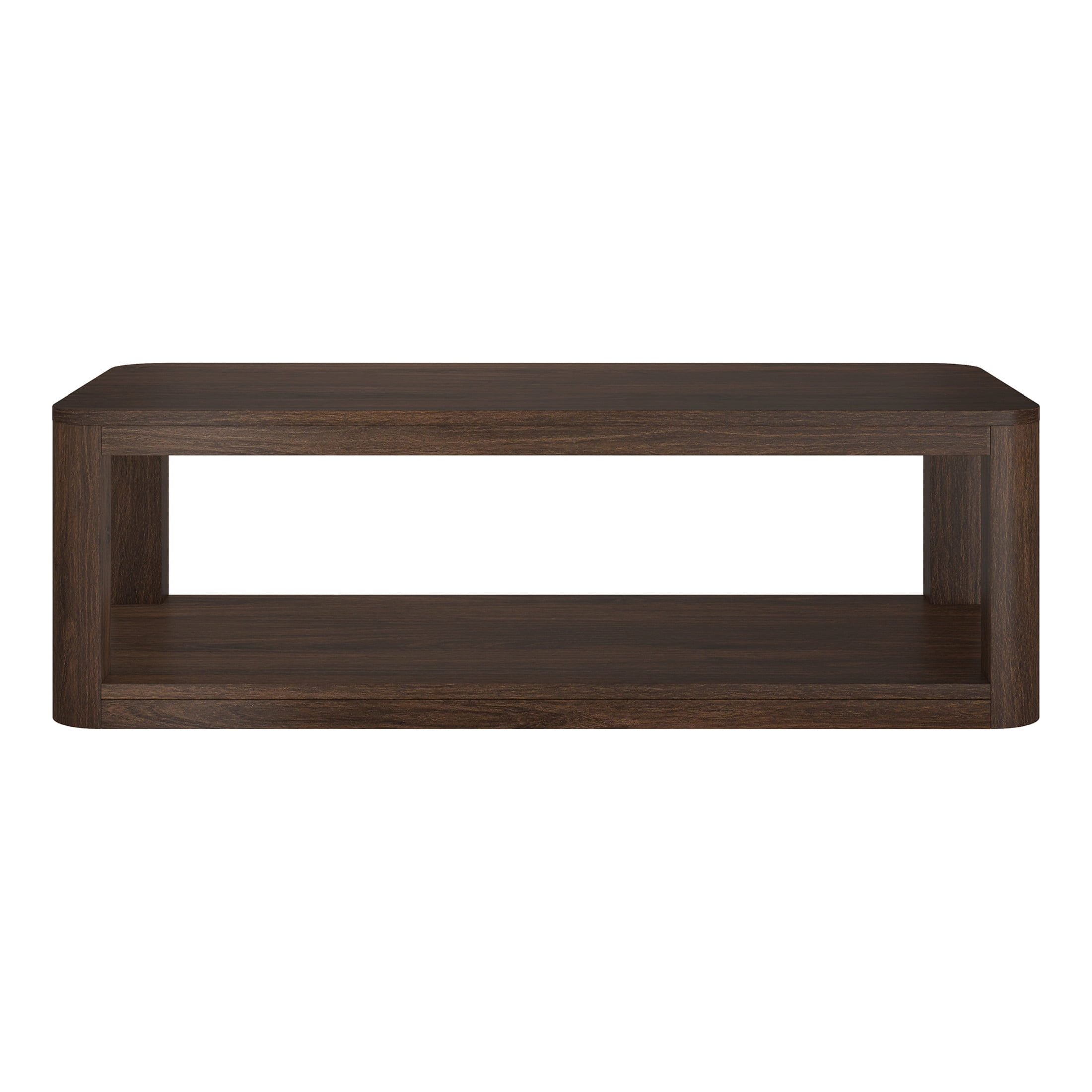 Evelyn&Zoe Modern/Contemporary 47" Wide Alder Brown Coffee Table