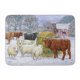 Carolines Treasures ASA2207RUG Vaches et Moutons dans la Neige Machine Lavable Tapis de Mousse à Mémoire – image 1 sur 4