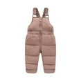 thumbnail image 5 of Winter Warm Outdoor Jackets Coats Boys Girls Fashion Solid Color Down Jackets Keep Thickening Warm Outdoor Coat Jumpsuit Set, 5 of 5
