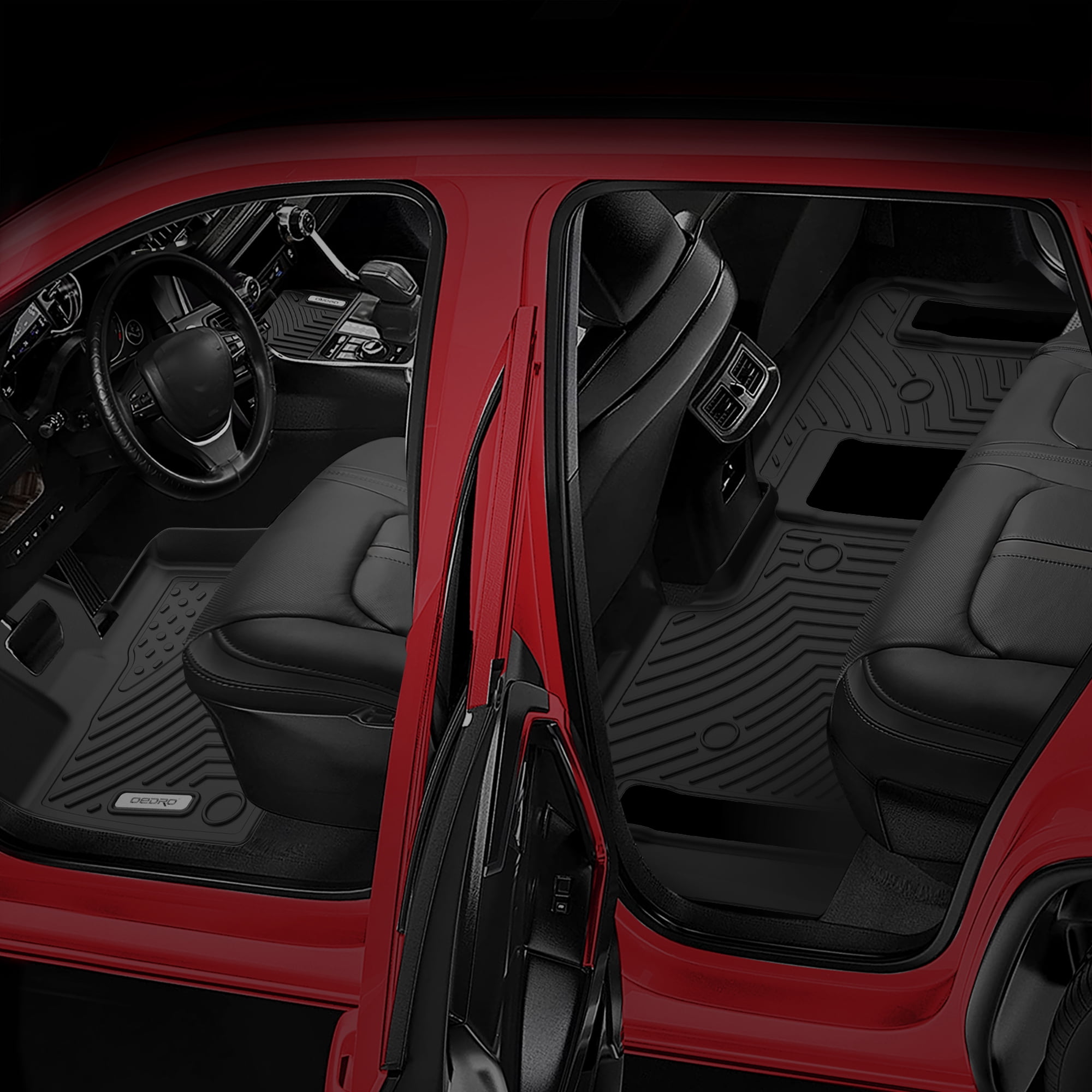 RVNI TPE Floor Mats Set For 2021-2023 Toyota Sienna 8 Seat 3D Heavy Duty All-Weather