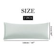 thumbnail image 7 of PiccoCasa 2Pcs Microfiber Body Pillow Cover, Envelop Closure Body Pillow Case Light Gray 20"x48", 7 of 7
