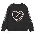 thumbnail image 3 of Gubotare Girl Sweatshirts Girls Tops Long Sleeve Cute Shirring Fashion Pullover Sweatshirts Size 6 (Black,6 Years), 3 of 3