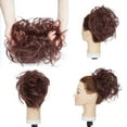 thumbnail image 2 of MY-LADY Messy Hair Bun Donut Bun Curly Wavy Synthetic Ponytail Extensions Hairpieces Hair Scrunchies Wraps Chignon for Women Girls (Grey/Brown/Silver/Black), 2 of 8