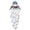 Blue, variant on Crystal Cascade Christmas Light,31.5 in Hanging LED Snowflake Ornament with Blue Crystal Drops,Winter Holiday Decor for Porch Party Indoor Display