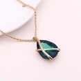 thumbnail image 2 of 1 juego de collar, juego de aretes, cristal, gota de oreja, collar vintage, colgante de cuello, conjunto de joyas para mujer, verde, 2 of 8