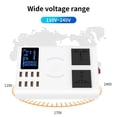 thumbnail image 4 of Multifunctional Intelligent Charging Socket 8 USB Output Ports Wireless USB Fast Charging Converter Screen Display USB Charging Adapter, 4 of 7