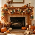 thumbnail image 5 of EWASWON Artificial Fall Maple Leaf Garland 68.9 Inch Thanksgiving Decor Hanging Vines for Fireplace Mantel Home Autumn Foliage, 5 of 6
