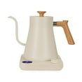 thumbnail image 3 of Luzkey Electric Coffee Kettle Pour over Kettle Prevent Burning Comfortable Grip Boiling Water Kettle 1200W Quick Boil for Restaurant White, 3 of 8