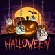 thumbnail image 5 of Injueey Colgante de Halloween Festival de miedo Decoración colgante de vacaciones Casa embrujada Decoración de terror espeluznante Escena de Kits de decoración para fiestas Blanco Injueey HA068196-01, 5 of 6