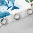 thumbnail image 4 of Feelyou Blue Ocean Dolphin Black Out Curtains for Child, Kawaii Hippo Elephant Curtains Pack of 2 (42x63 Each), Jungle Animal Party Bedroom Curtains, Curtains and Drapes Decor, 4 of 6