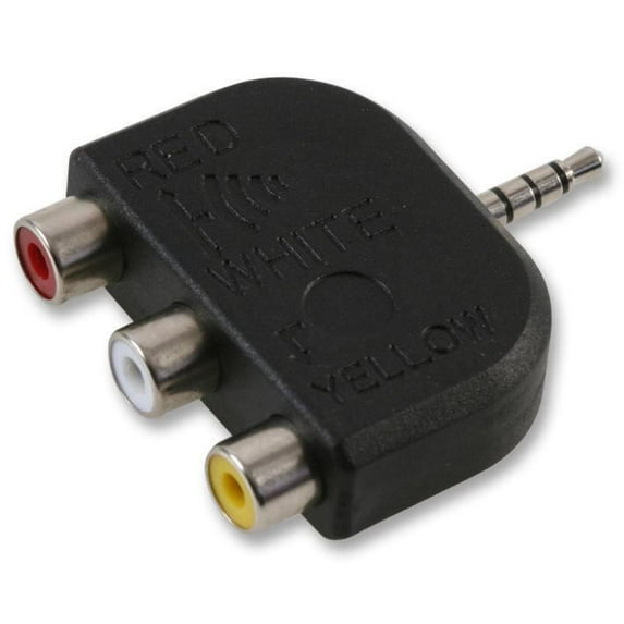 PRO SIGNAL - Adaptor, 3x Phono to 4 Pole 3.5mm Plug