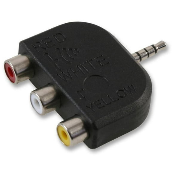PRO SIGNAL - Adaptor, 3x Phono to 4 Pole 3.5mm Plug