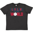 thumbnail image 3 of Inktastic Cleveland Vs. the World blue and red with baseball Youth T-Shirt, 3 of 5
