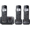thumbnail image 1 of Panasonic Cordless Phone KX-TGE633M 3 Handsets - Metallic Black, 1 of 8