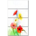 thumbnail image 2 of Still Life Colored Gerbera Flowers - Large Floral Canvas Art Print, 2 of 3
