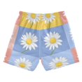 thumbnail image 7 of FORMRS Boys Swim Trunks Quick Dry Mesh Liner Boardshorts Sizes XS-XL, Light Blue Daisy, 7 of 7