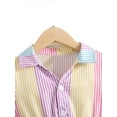 thumbnail image 3 of Cute Colorblock Shirt Short Sleeve Multicolor Toddler Girl Dresses (Girls'), 3 of 5