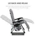 thumbnail image 4 of Outsunny Reclining Zero Gravity Chair, Folding Sun Lounger with Cushion, 4 of 10