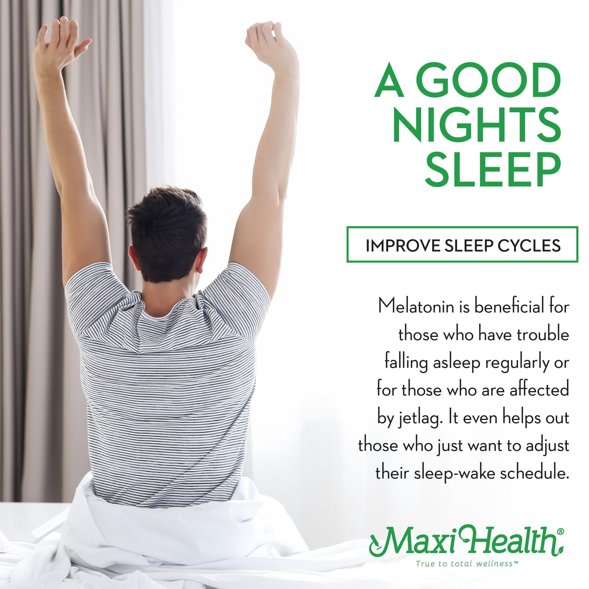 Maxi Health Sleep-O-Max – Natural Sleep Support with Valerian, Melatonin & Tryptophan – 60 Capsules