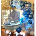 thumbnail image 3 of Kit de globos AIOZX de látex azul metálico de 60 piezas, 12", 3 of 7