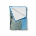 thumbnail image 2 of Nautical Soft Flannel Fleece Blanket, Sailboat on the Sea Regatta Race Yacht and Windy Weather Competition Theme, Cozy Plush for Indoor and Outdoor Use, 60" x 80", Blue White Brown, by Ambesonne, 2 of 6