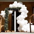 thumbnail image 4 of Globos blancos de 12 pulgadas 50 piezas KIRIKOU globos de látex aniversario de la boda de cumpleaños ducha de bebé graduación fiesta de Navidad decorada con globos de helio, 4 of 4