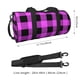 thumbnail image 2 of Easygdp Purple Black Buffalo Plaid Bolsa de Viaje, Bolsa de Mano, Bolsa de Gimnasio, Bolsa de Equipaje para Viaje, 2 of 6