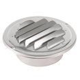 thumbnail image 1 of Matsuzay Rejilla de ventilación de acero inoxidable plateada Rejilla de aire redonda con protección contra insectos de brida 100 mm Conjuntos de muebles de dormitorio plata 100 mm Matsuzay HA024590-02, 1 of 6