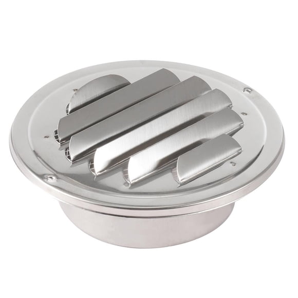 Toystoory Rejilla de ventilación de acero inoxidable de 80/100 mm Rejilla de escape redonda con brida Conjuntos de muebles de dormitorio plata 100 mm Toystoory HA024590-02