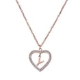 thumbnail image 3 of Collar de Mujer Corazón con Inciales LuckyLy, Modelo Adina rosa UNITALLA, 3 of 7