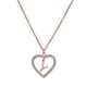 thumbnail image 3 of Collar de Mujer Corazón con Inciales LuckyLy, Modelo Adina rosa UNITALLA, 3 of 7