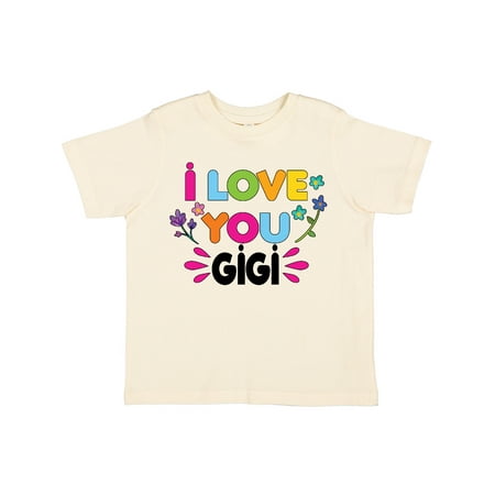 

Inktastic I Love You Gigi with Flowers Gift Toddler Toddler Girl T-Shirt