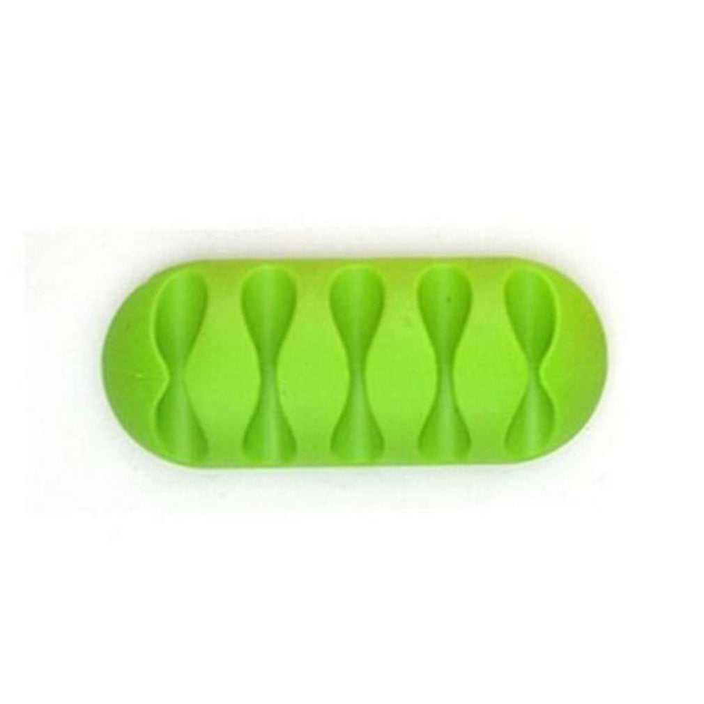 YUIO Multipurpose Wire Cord Cable Tidy Holder Drop Clips Organizer Line Fixer Winder Cable Wire Organizer Clip Tidy Cord Holder Green