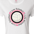 thumbnail image 4 of Inktastic I Love Volleyball Sports Women's T-Shirt, 4 of 5