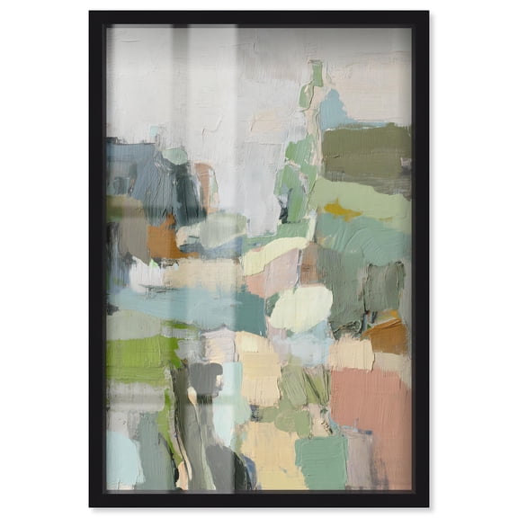 Aqua Green Genesis Shadowbox Print Green Wall Decor by Art Remedy, Black Frame, 10 x 15