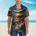 thumbnail image 4 of Lsque Western Cowboy Duck pattern Hawaiian Shirt for Men, Unisex Summer Beach Casual Short Sleeve Button Down Shirts-XX-Large, 4 of 9