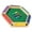 Six sided colorful f, variant on Multifunctional Family Strategy board Game Compact Foldable Design For Parties And Classroom Use