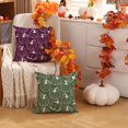 thumbnail image 3 of Fall Pillow Covers 18x18 inch Set of 2 Green Fall Decoration White Lines Pumpkin Decor White Autumn Pillow Cover Thanksgiving Decoration for Home Couch TH125E18, 3 of 6