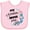 AD-Pink, variant on Inktastic My Nonna Loves Me for Girls Granddaughter Girls Baby Bib